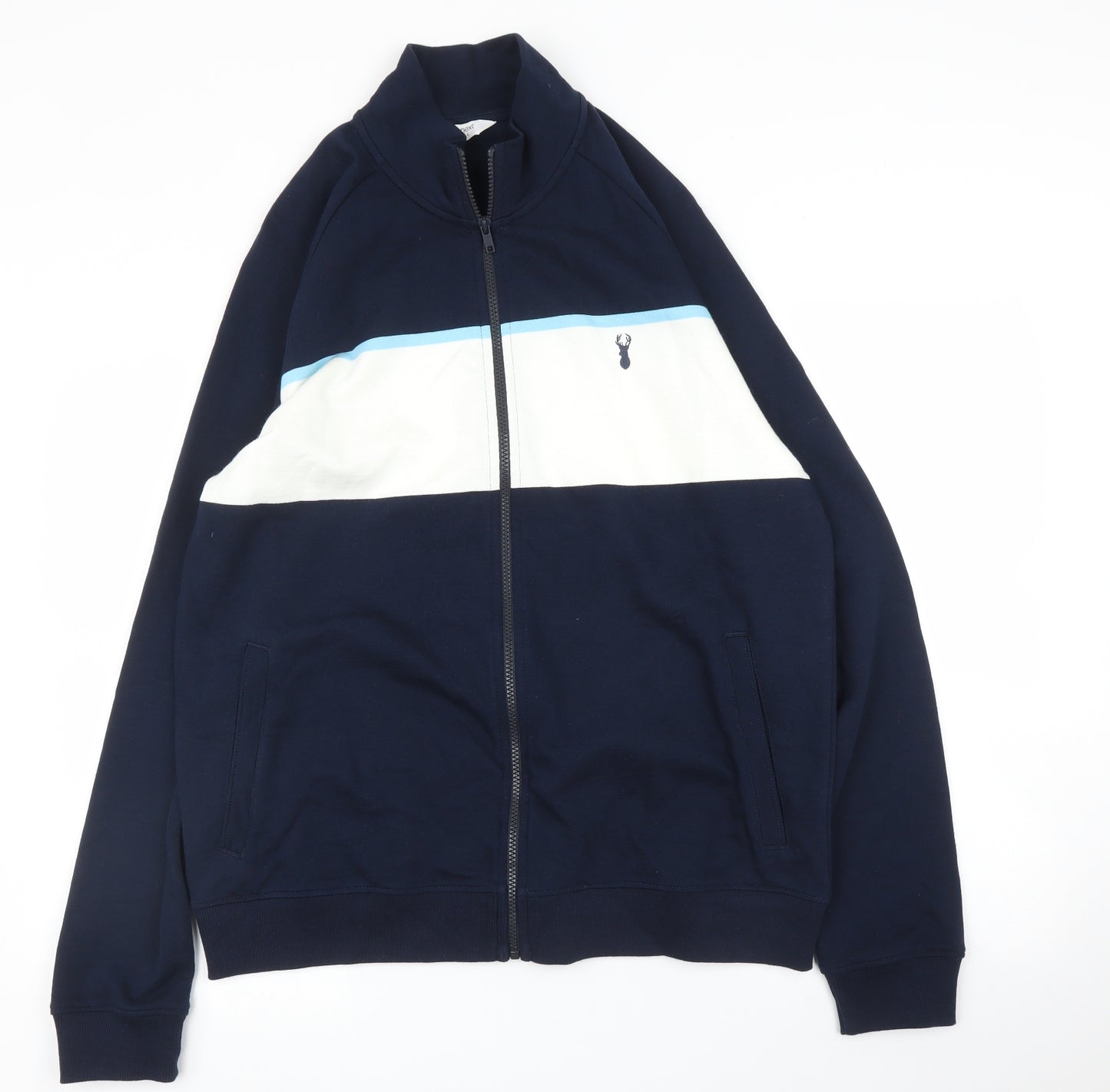 NEXT Mens Blue   Full Zip Jumper Size L
