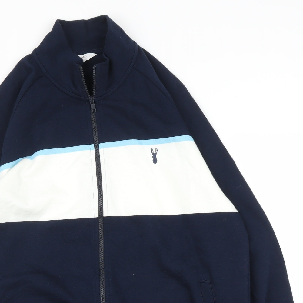 NEXT Mens Blue   Full Zip Jumper Size L