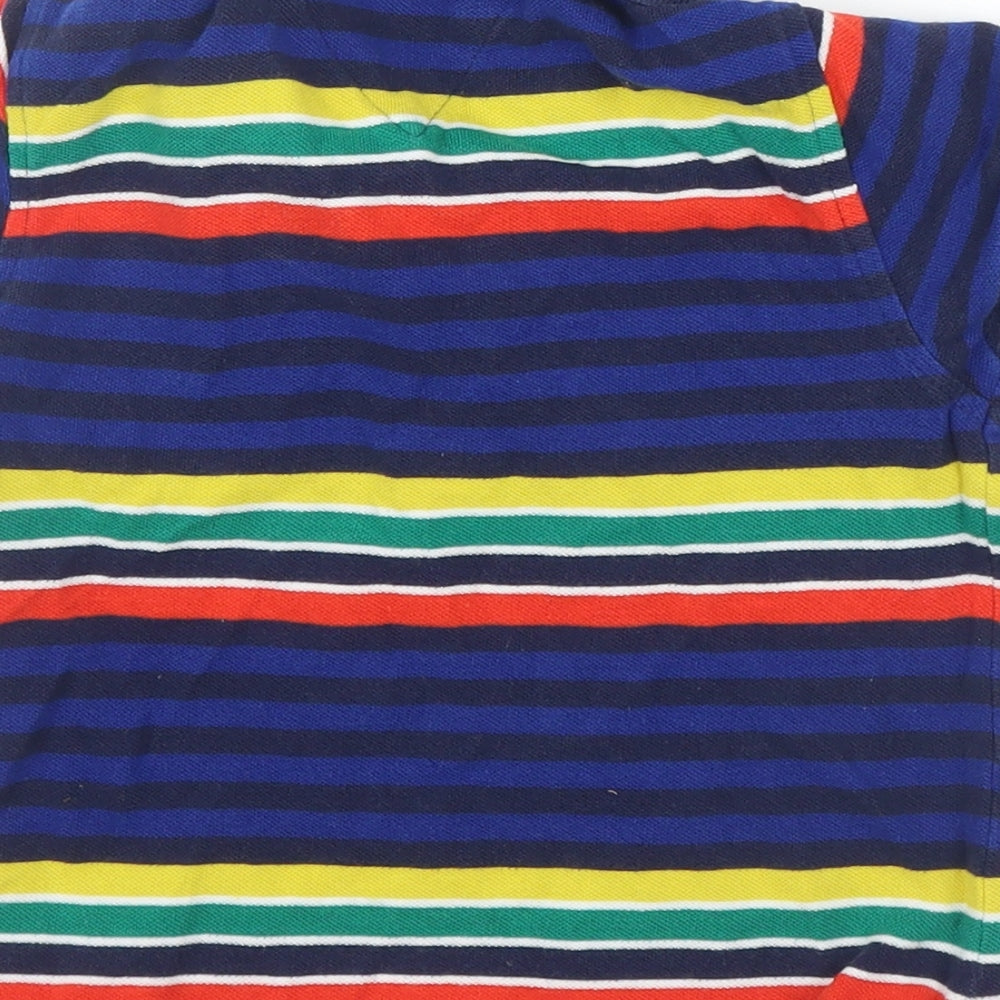 Tommy Hilfiger Boys Blue Striped  Basic Polo Size 4 Years
