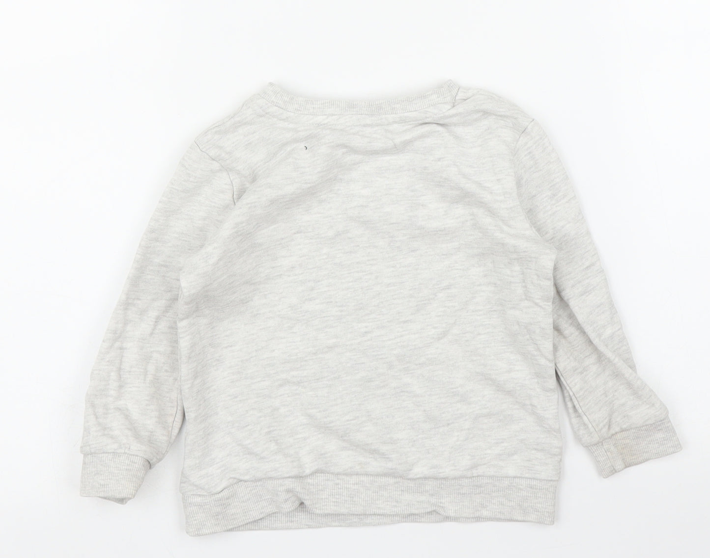 Matalan Girls Grey   Pullover Jumper Size 2 Years