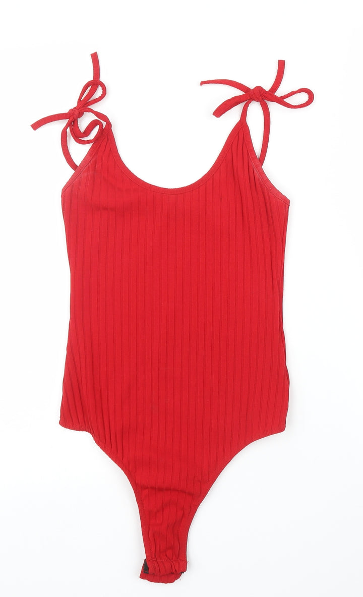 PRETTYLITTLETHING Womens Red Leotard One-Piece Size 8