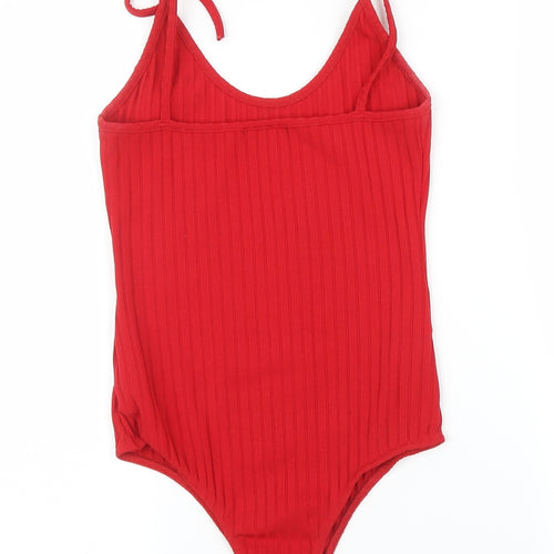 PRETTYLITTLETHING Womens Red   Leotard One-Piece Size 8