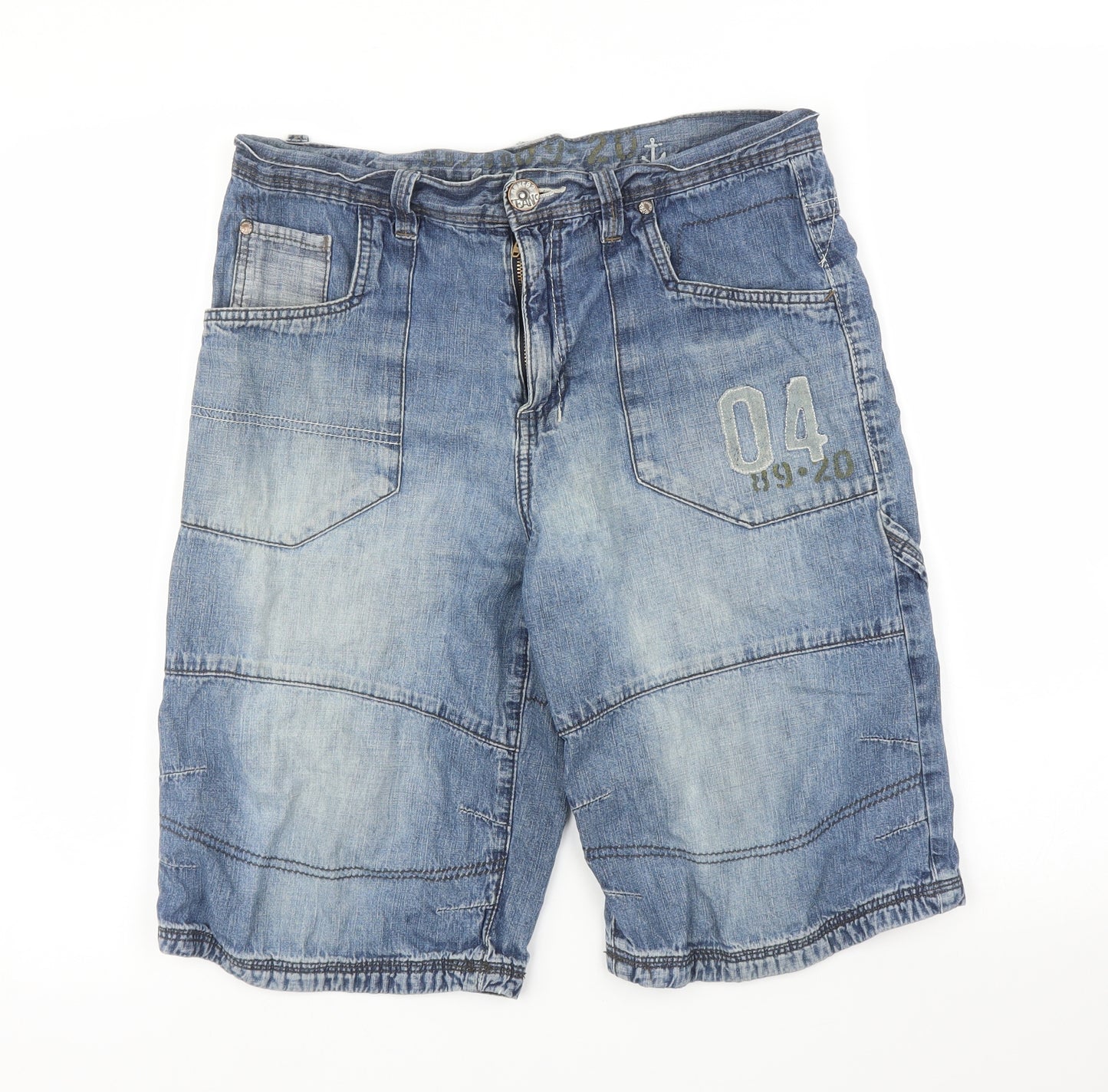 NEXT Boys Blue  Denim Cargo Shorts Size 15 Years