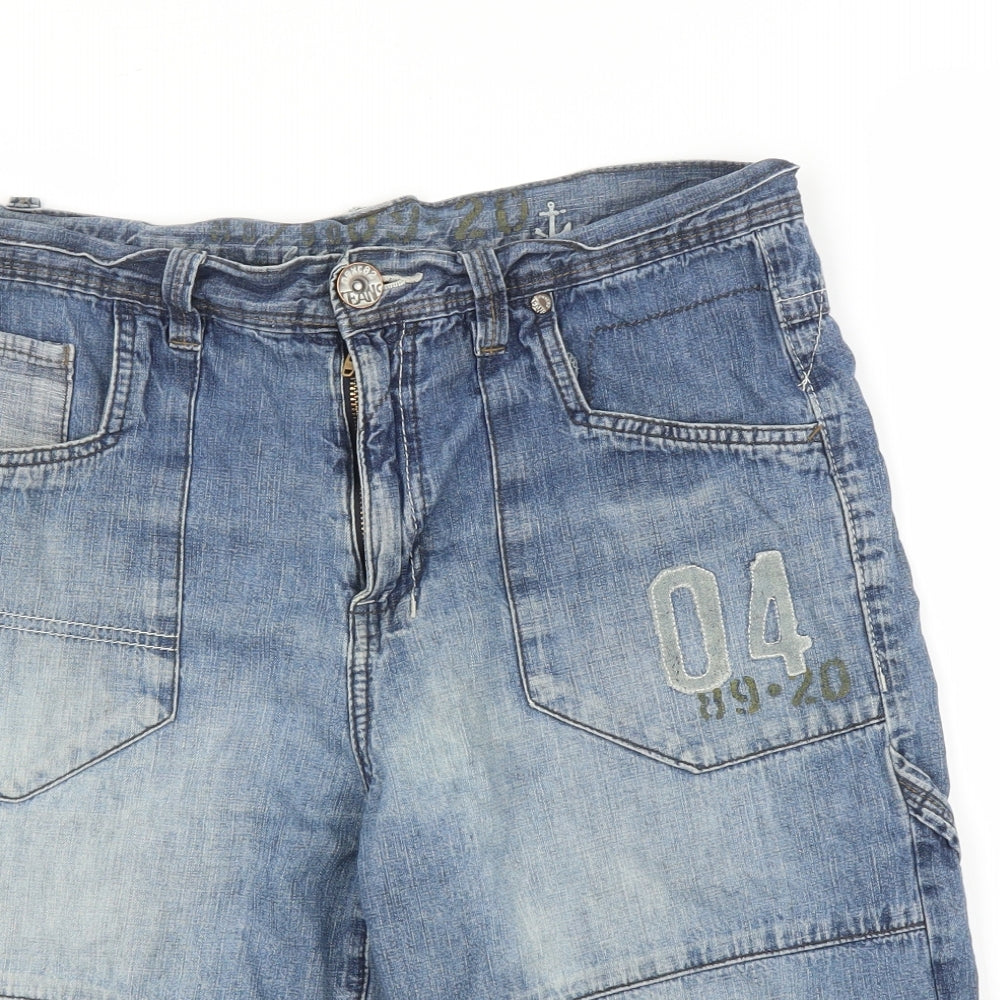 NEXT Boys Blue  Denim Cargo Shorts Size 15 Years
