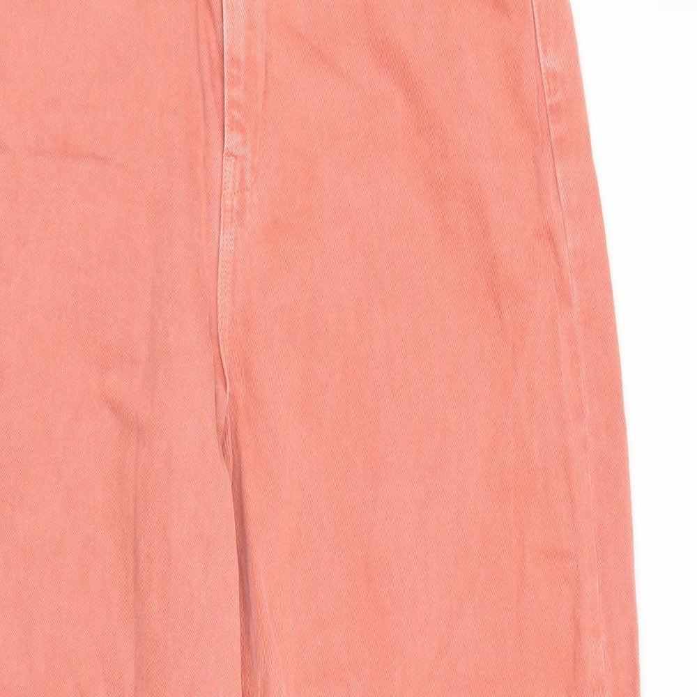 ASOS Womens Pink  Denim Flared Jeans Size 34 in L32 in