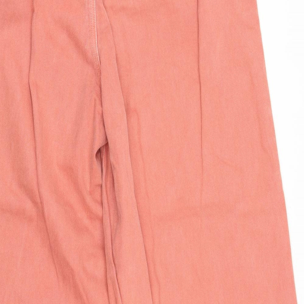 ASOS Womens Pink  Denim Flared Jeans Size 34 in L32 in