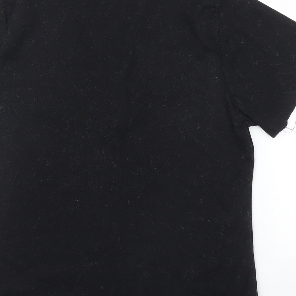 Elizabeth Scott Womens Black   Basic T-Shirt Size L