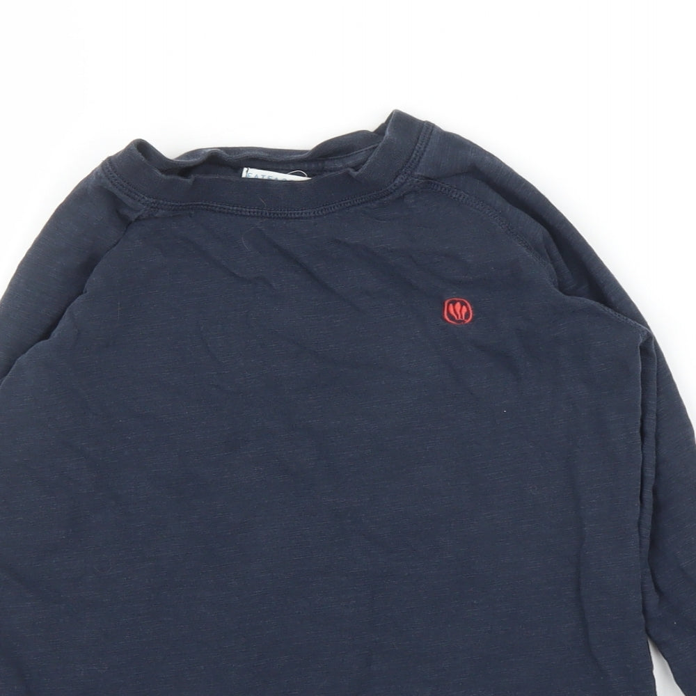 Fat Face Boys Blue   Basic T-Shirt Size 7 Years