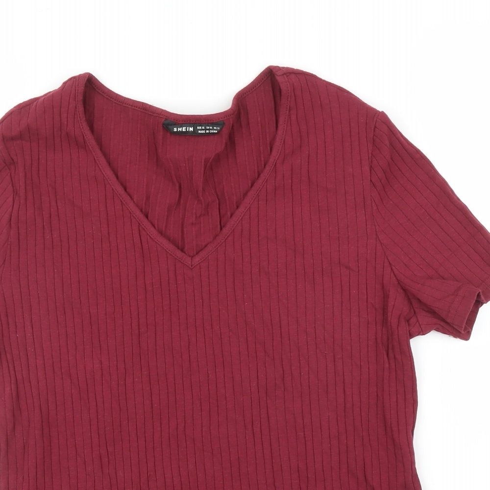 SheIn Womens Pink   Basic T-Shirt Size XL
