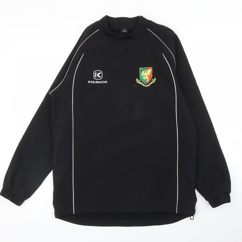 KRUSADA  Boys Black   Pullover Jumper Size 14 Years