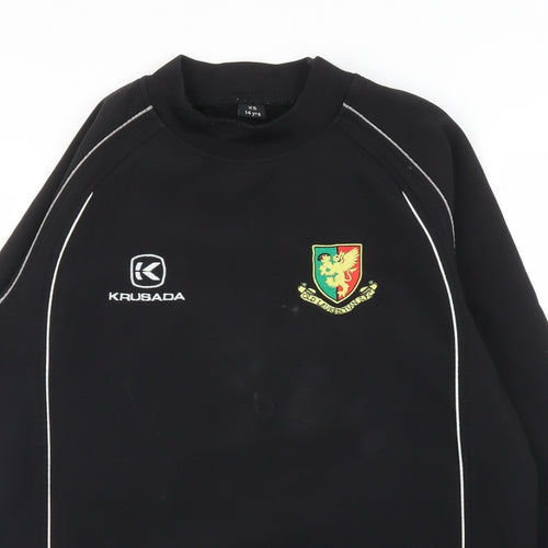 KRUSADA  Boys Black   Pullover Jumper Size 14 Years