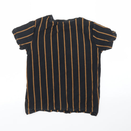 NEXT Boys Black Striped  Basic T-Shirt Size 8 Years