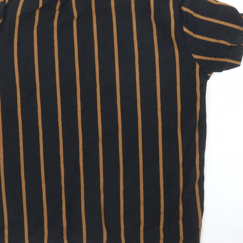 NEXT Boys Black Striped  Basic T-Shirt Size 8 Years