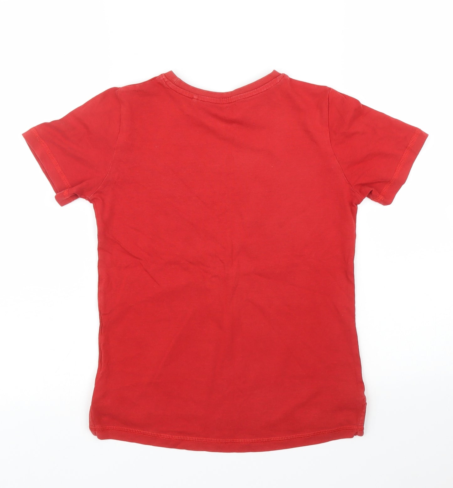 TU Boys Red   Basic T-Shirt Size 8 Years