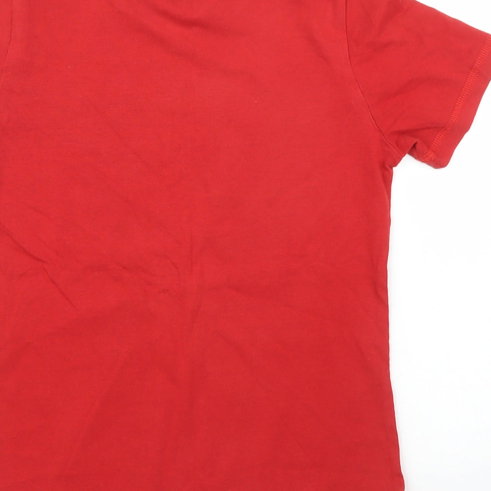 TU Boys Red   Basic T-Shirt Size 8 Years