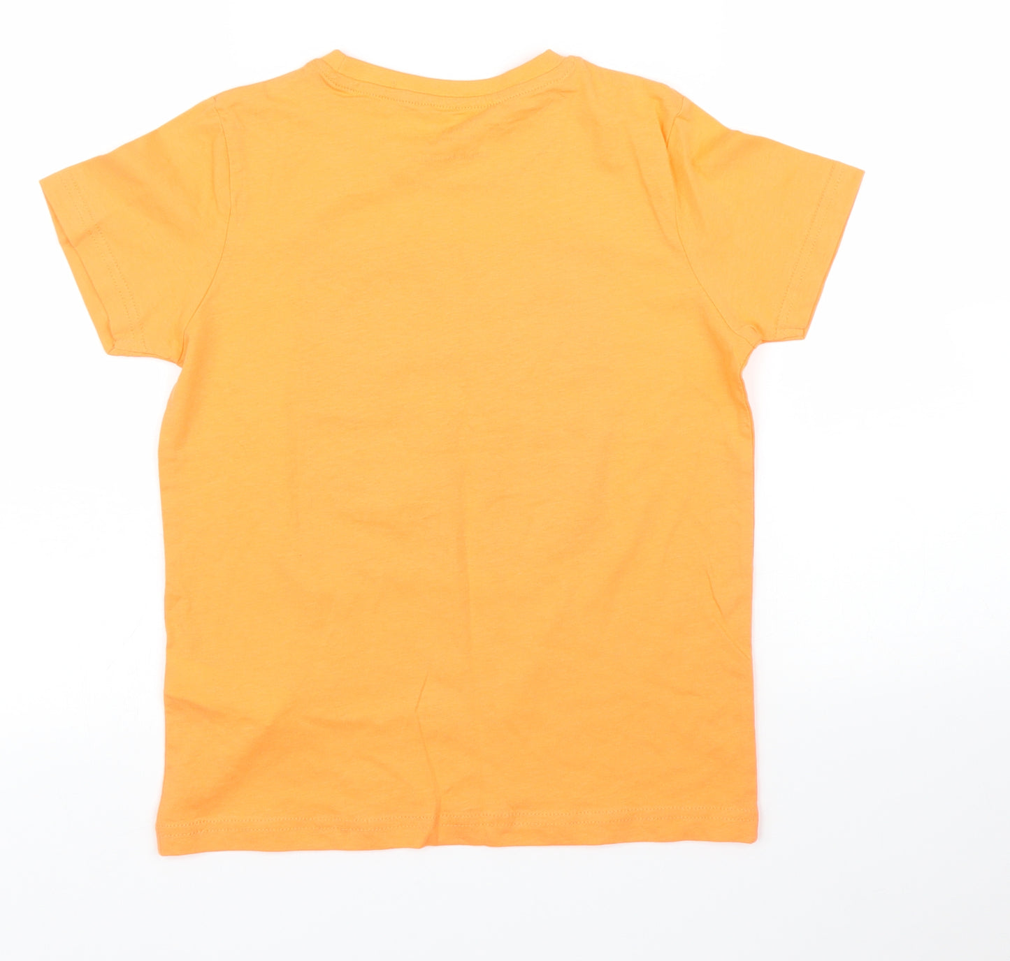 Primark Boys Orange   Basic T-Shirt Size 7 Years