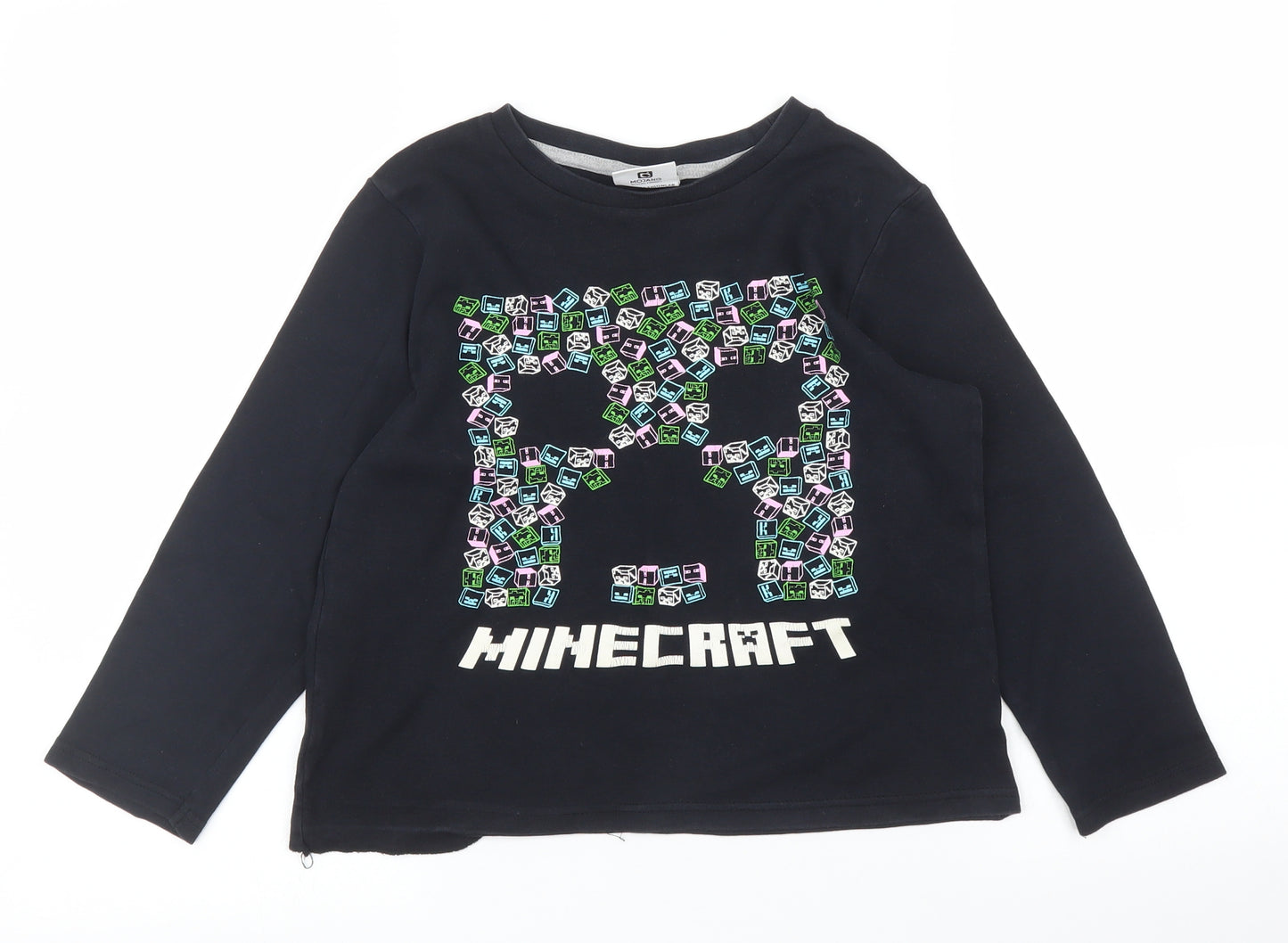 George Boys Blue   Basic T-Shirt Size 8 Years  - Minecraft