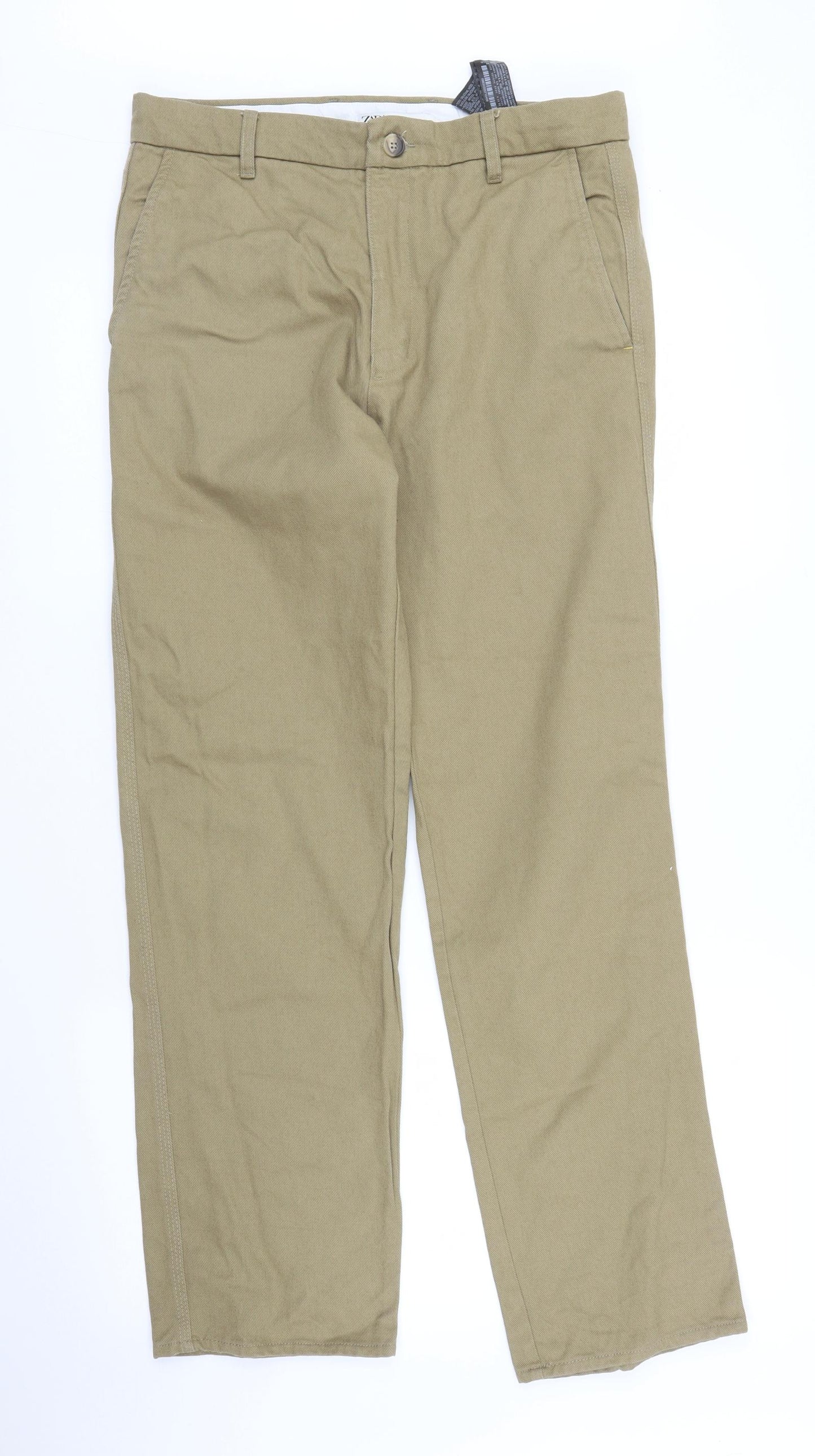 Zara Mens Beige   Straight Jeans Size 31 in L29 in