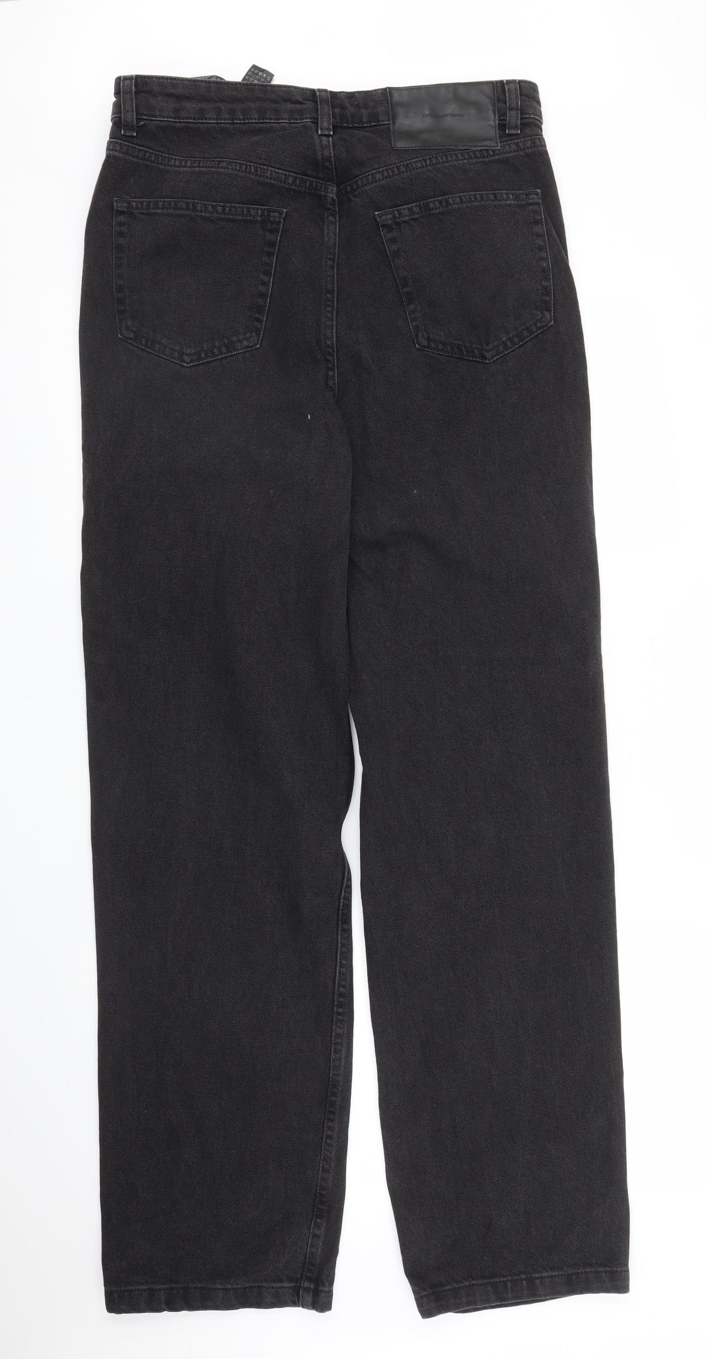 Zara Mens Black  Denim Straight Jeans Size 32 in L33 in