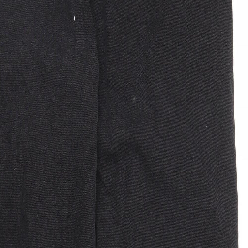 Zara Mens Black  Denim Straight Jeans Size 32 in L33 in