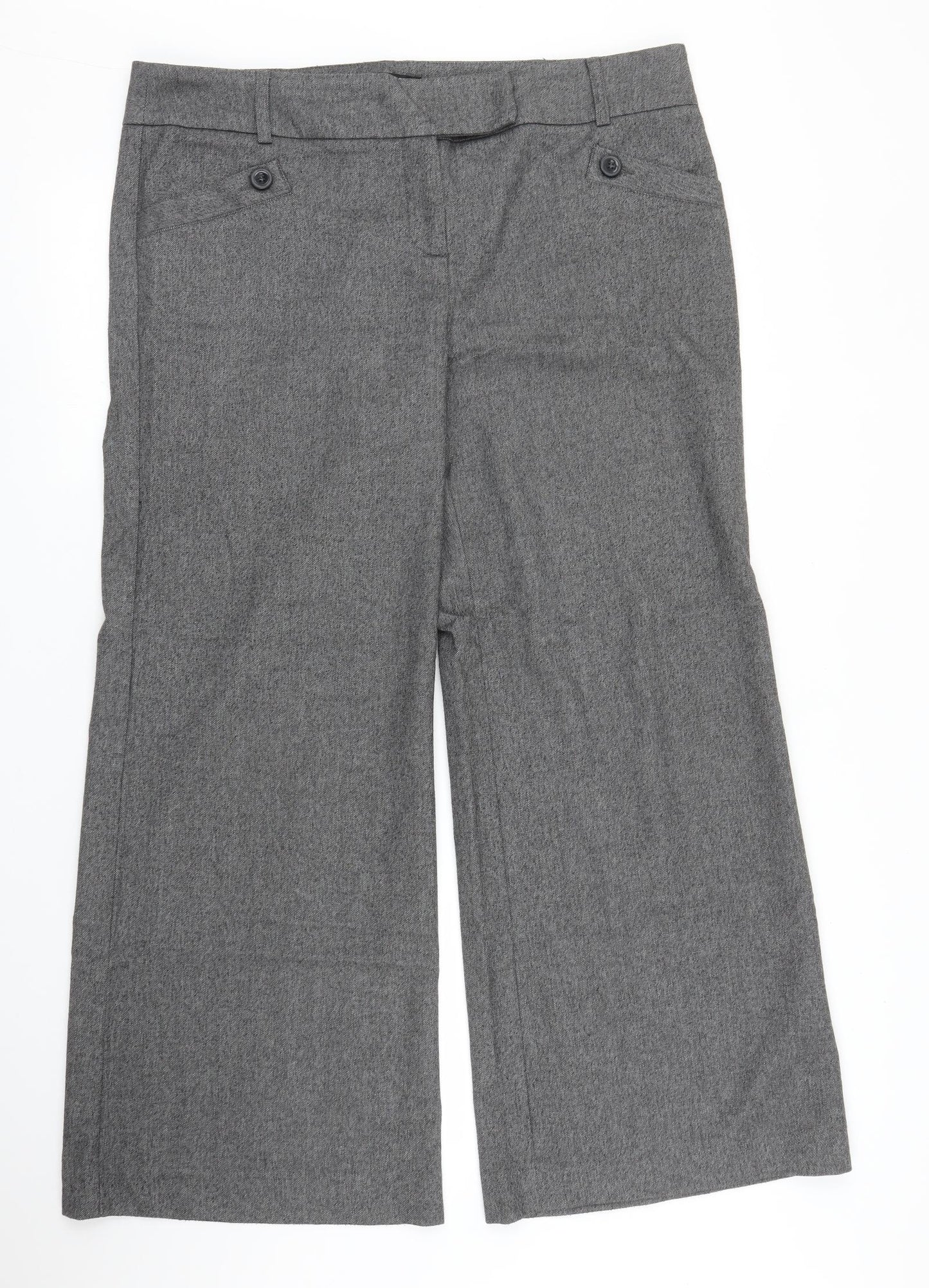 M&S Womens Grey   Trousers  Size 16 L30 in