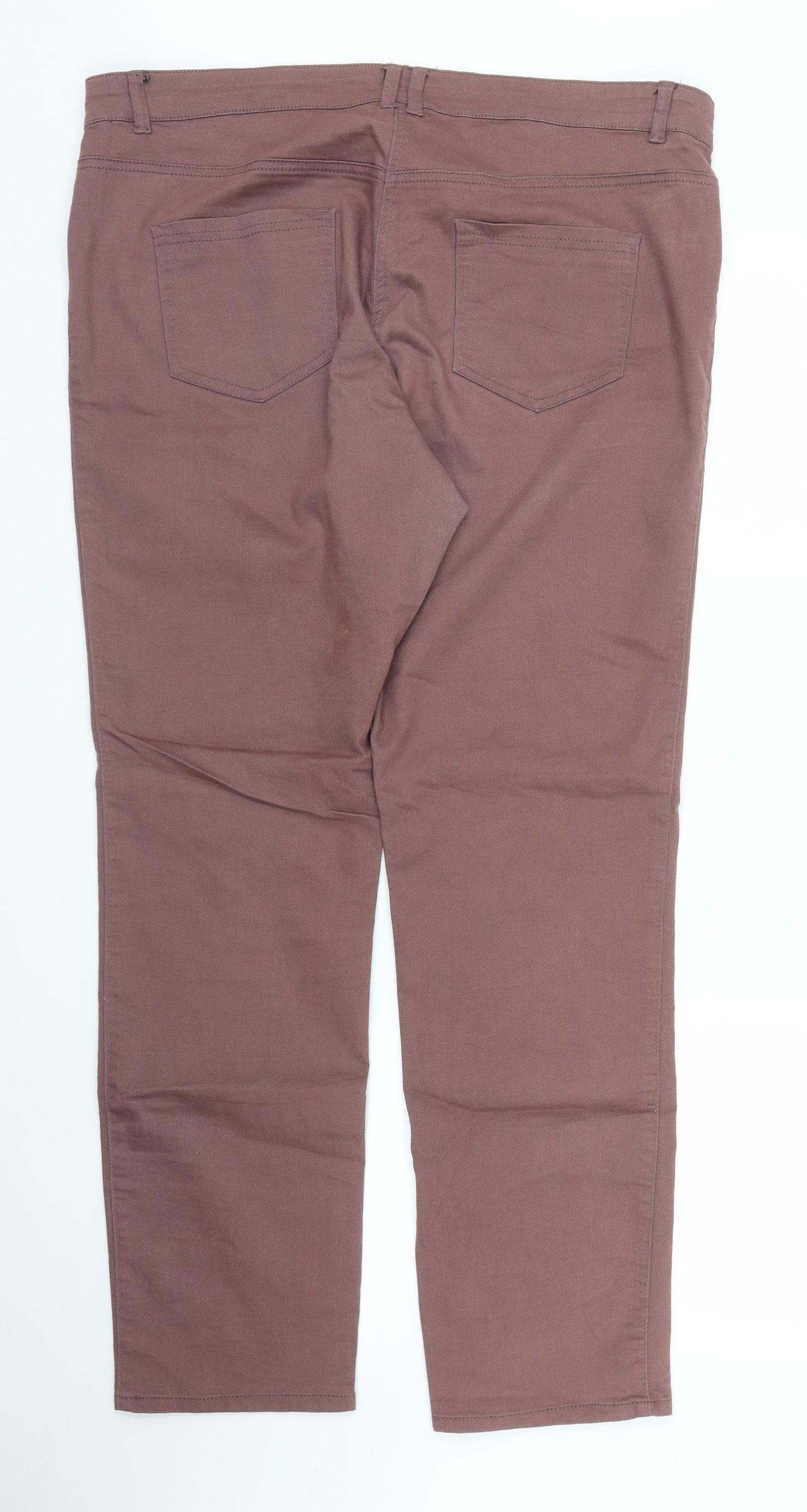 George Womens Purple   Chino Trousers Size 18 L28 in
