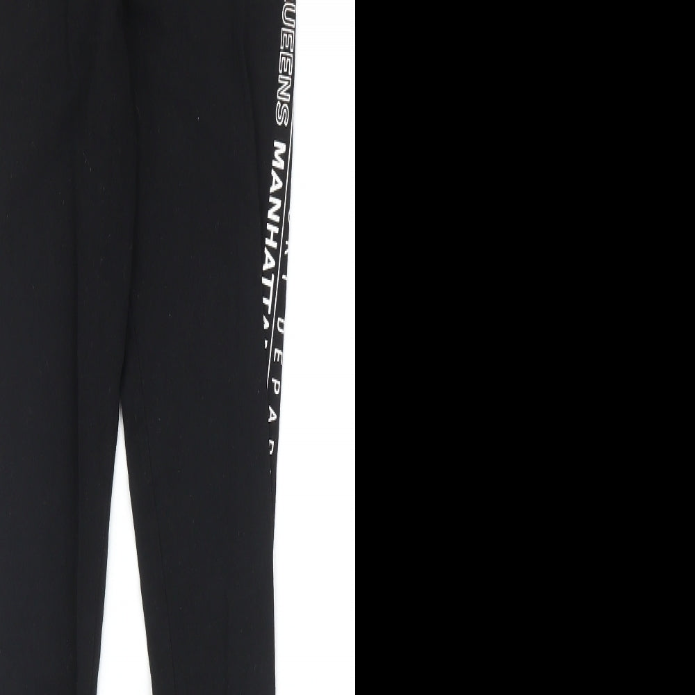H&M Girls Black   Carrot Trousers Size 12 Years