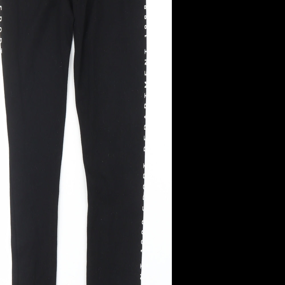 H&M Girls Black   Carrot Trousers Size 12 Years
