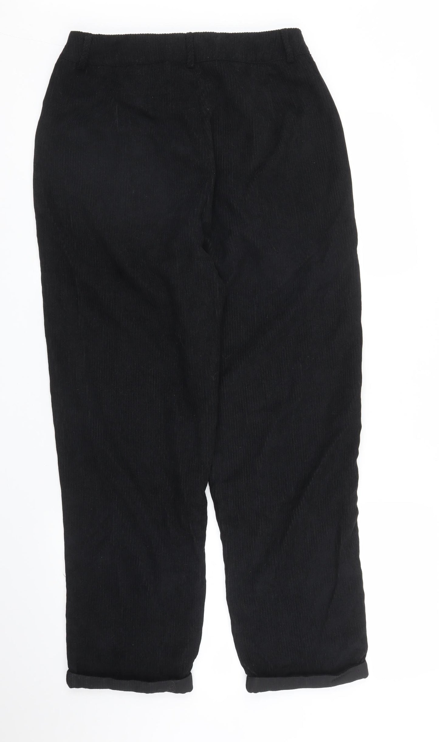 SheIn Womens Black  Corduroy Mom Jeans Size M L26 in