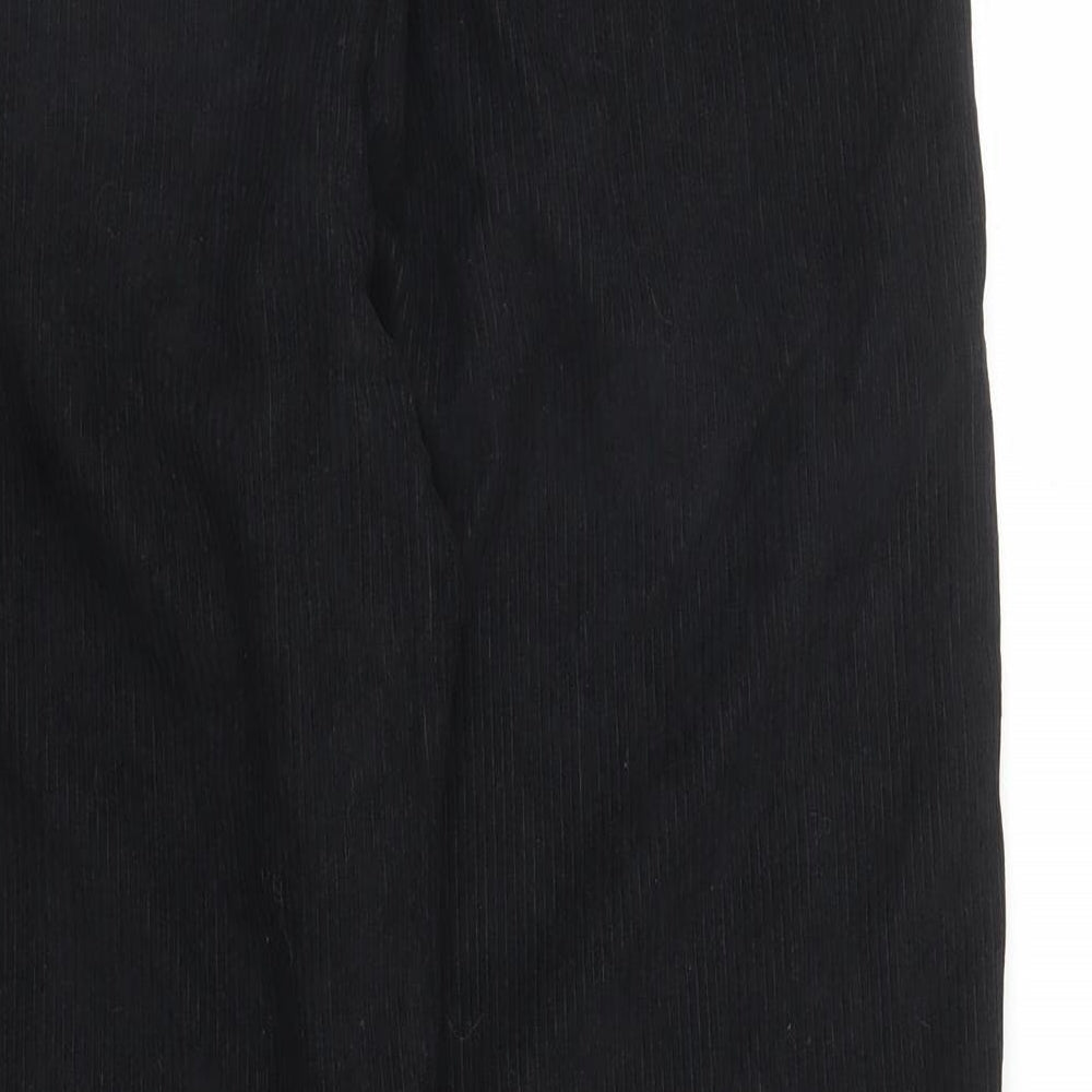SheIn Womens Black  Corduroy Mom Jeans Size M L26 in