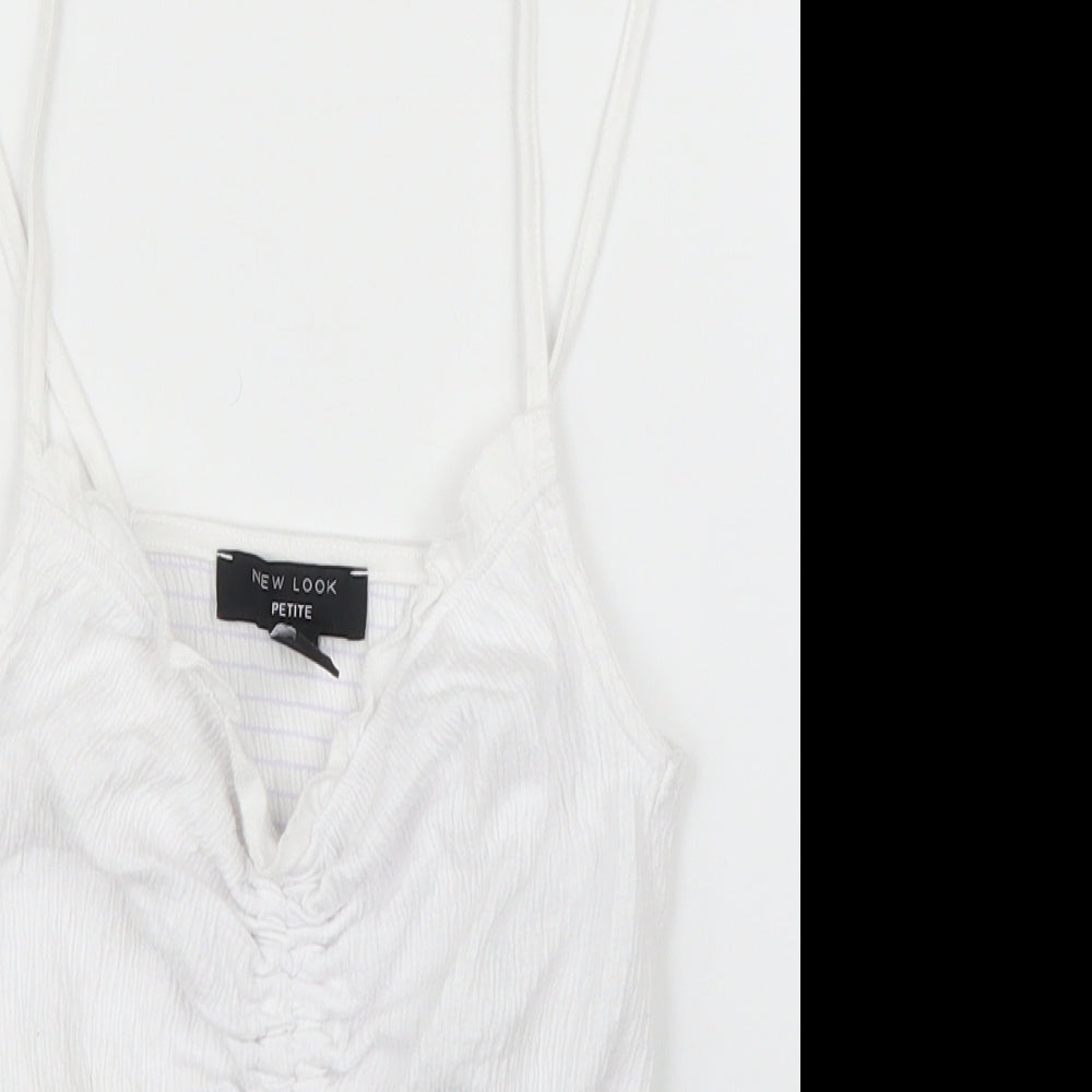 New Look Womens White   Camisole Blouse Size 6