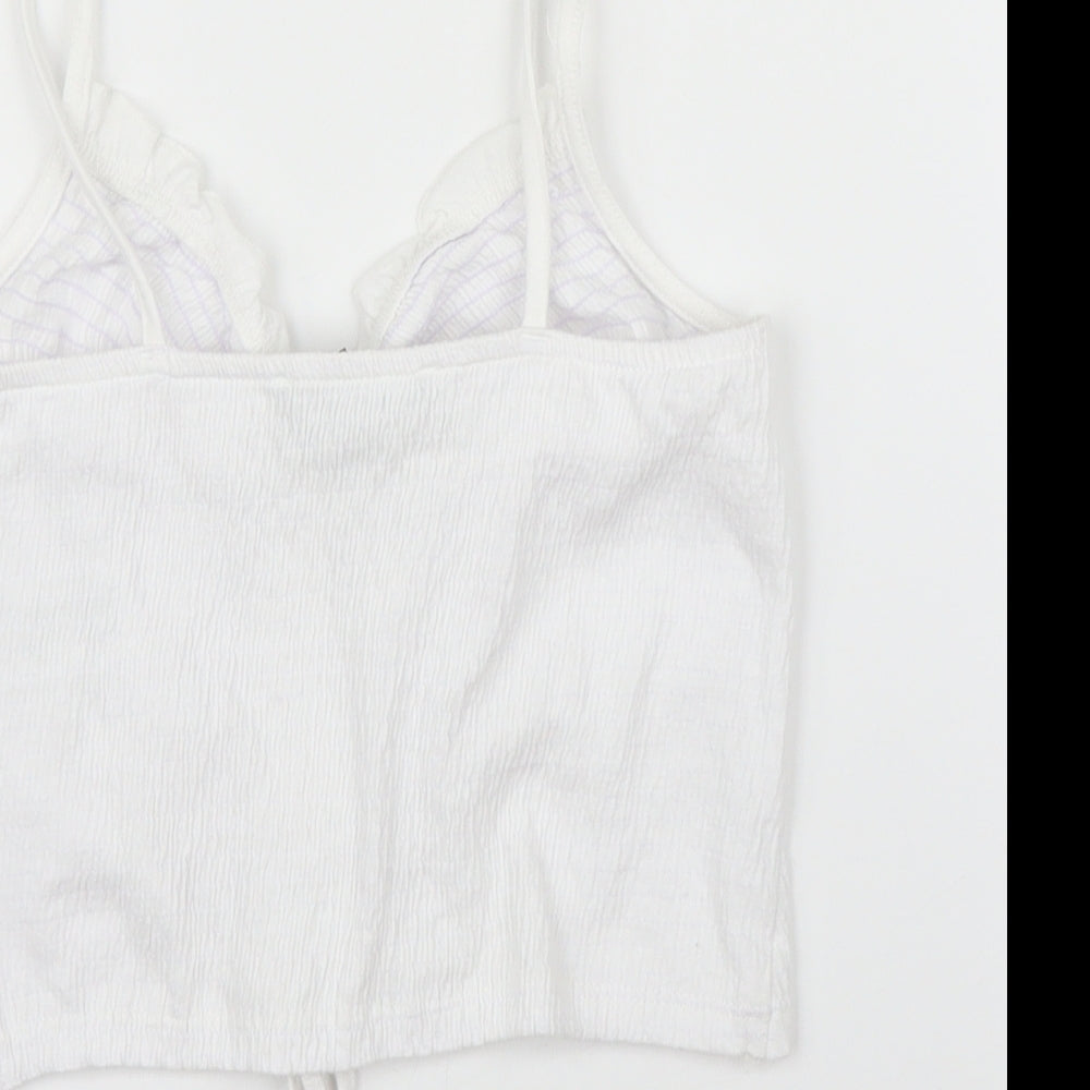 New Look Womens White   Camisole Blouse Size 6