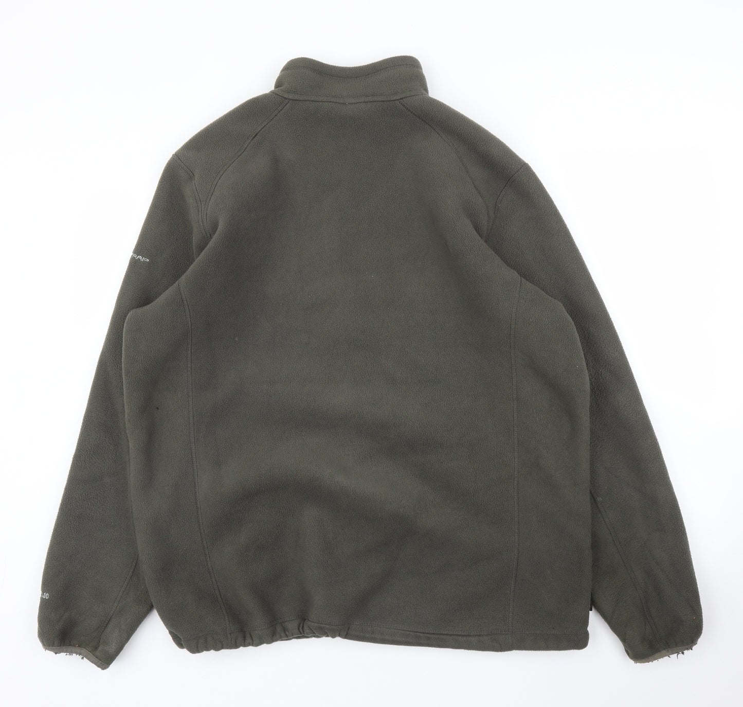 Trespass Mens Green  Fleece Full Zip Jumper Size L