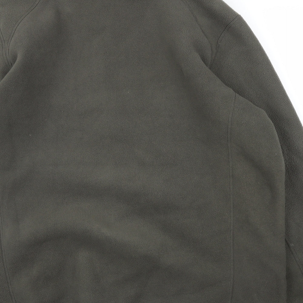 Trespass Mens Green  Fleece Full Zip Jumper Size L
