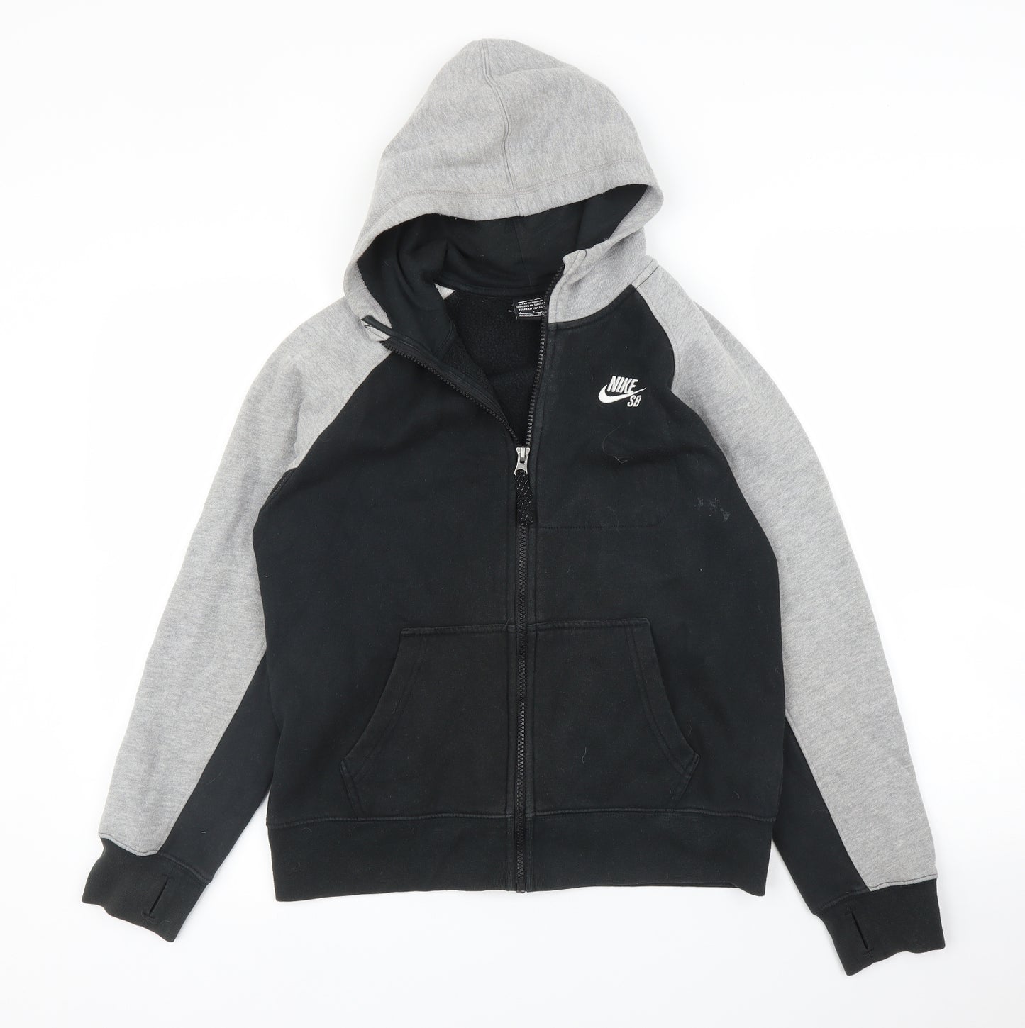 Nike Boys Black   Full Zip Hoodie Size 12 Years