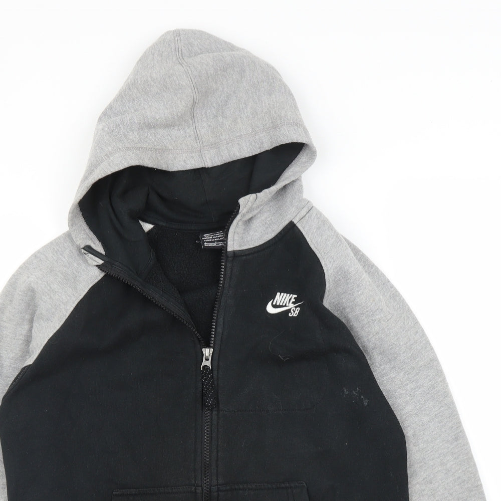 Nike Boys Black   Full Zip Hoodie Size 12 Years
