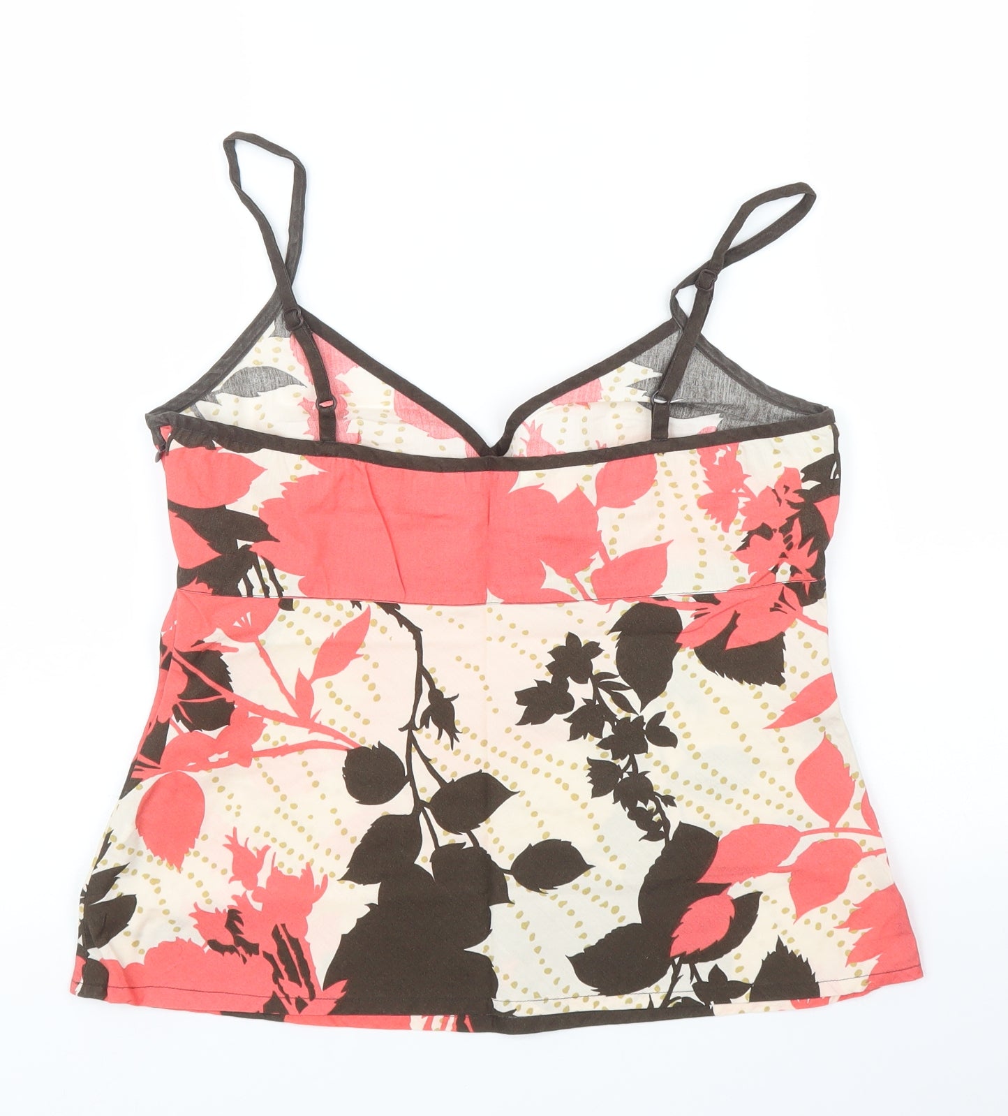 George Womens Pink Floral  Camisole Blouse Size M