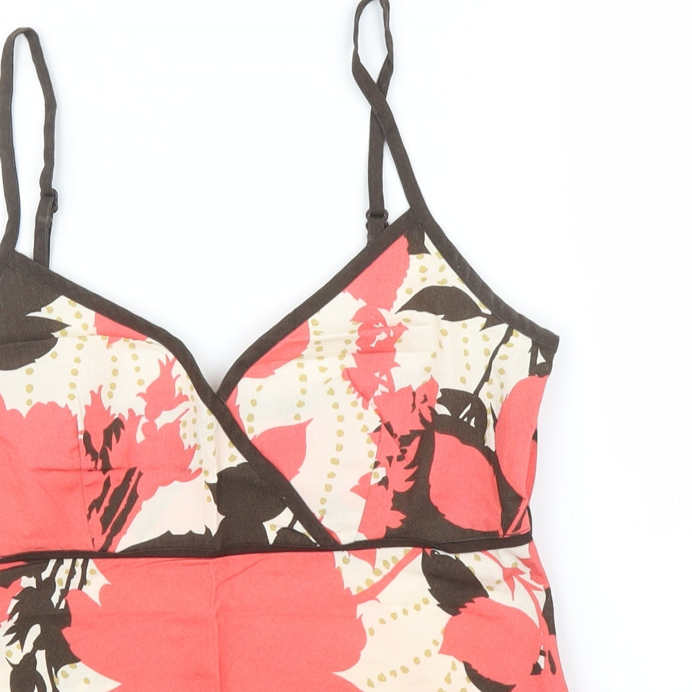 George Womens Pink Floral  Camisole Blouse Size M