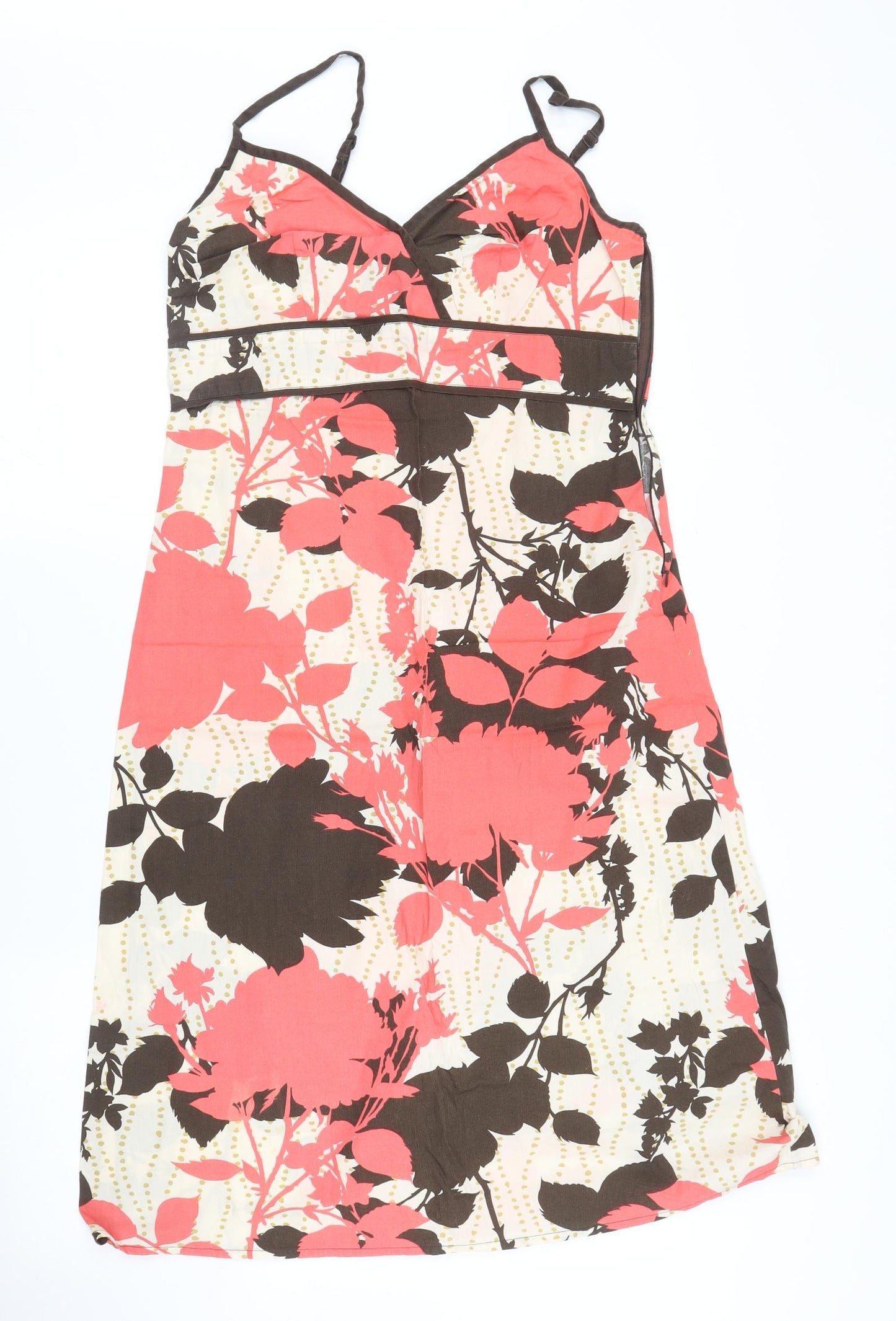 George Womens Pink Floral  A-Line  Size 12