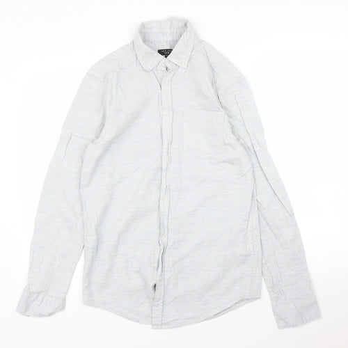 New Look Mens Grey    Button-Up Size S