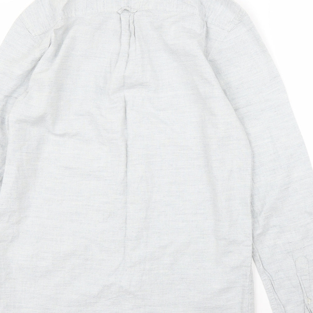 New Look Mens Grey    Button-Up Size S