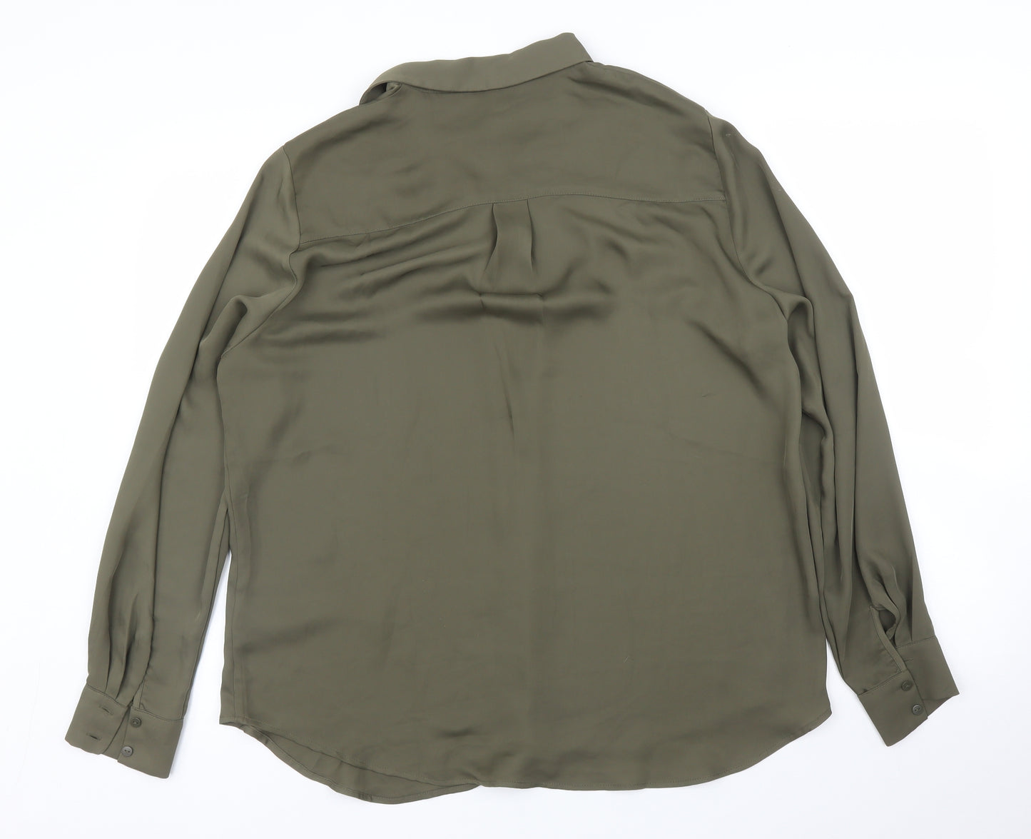H&M Womens Green   Basic Blouse Size 16