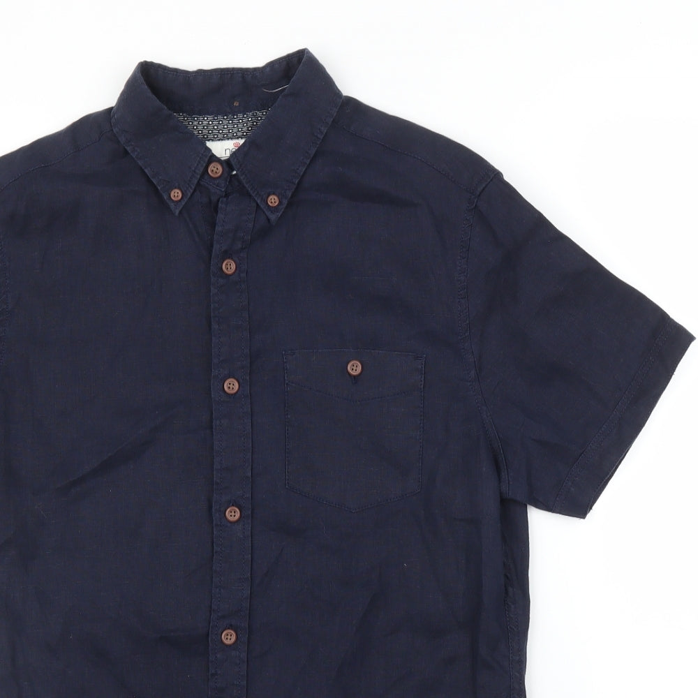 NEXT Mens Blue    Button-Up Size S