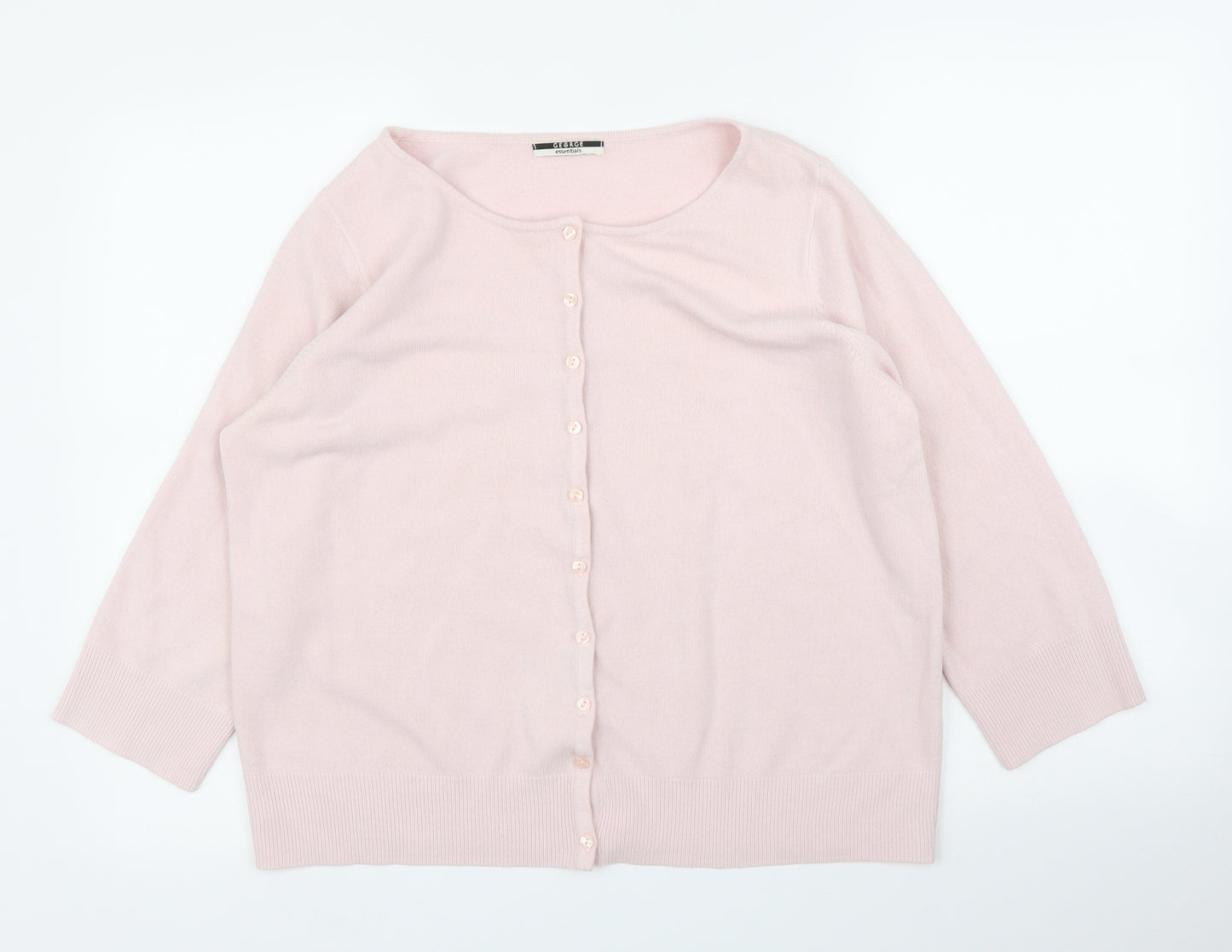 George Womens Pink   Cardigan Jumper Size 20