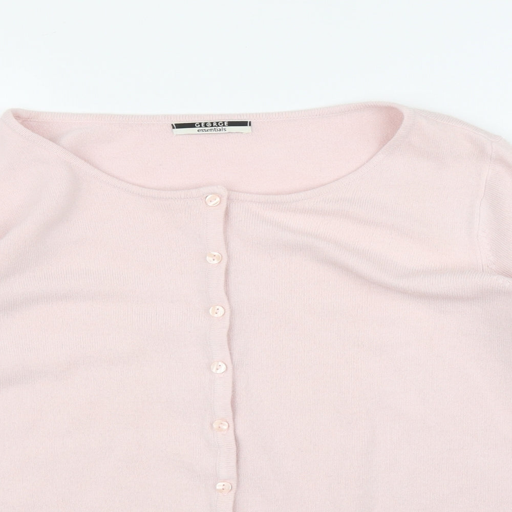 George Womens Pink   Cardigan Jumper Size 20