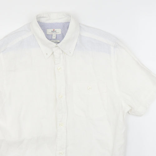 NEXT Mens White    Button-Up Size S