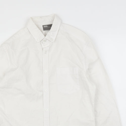 ASOS Mens White    Button-Up Size S