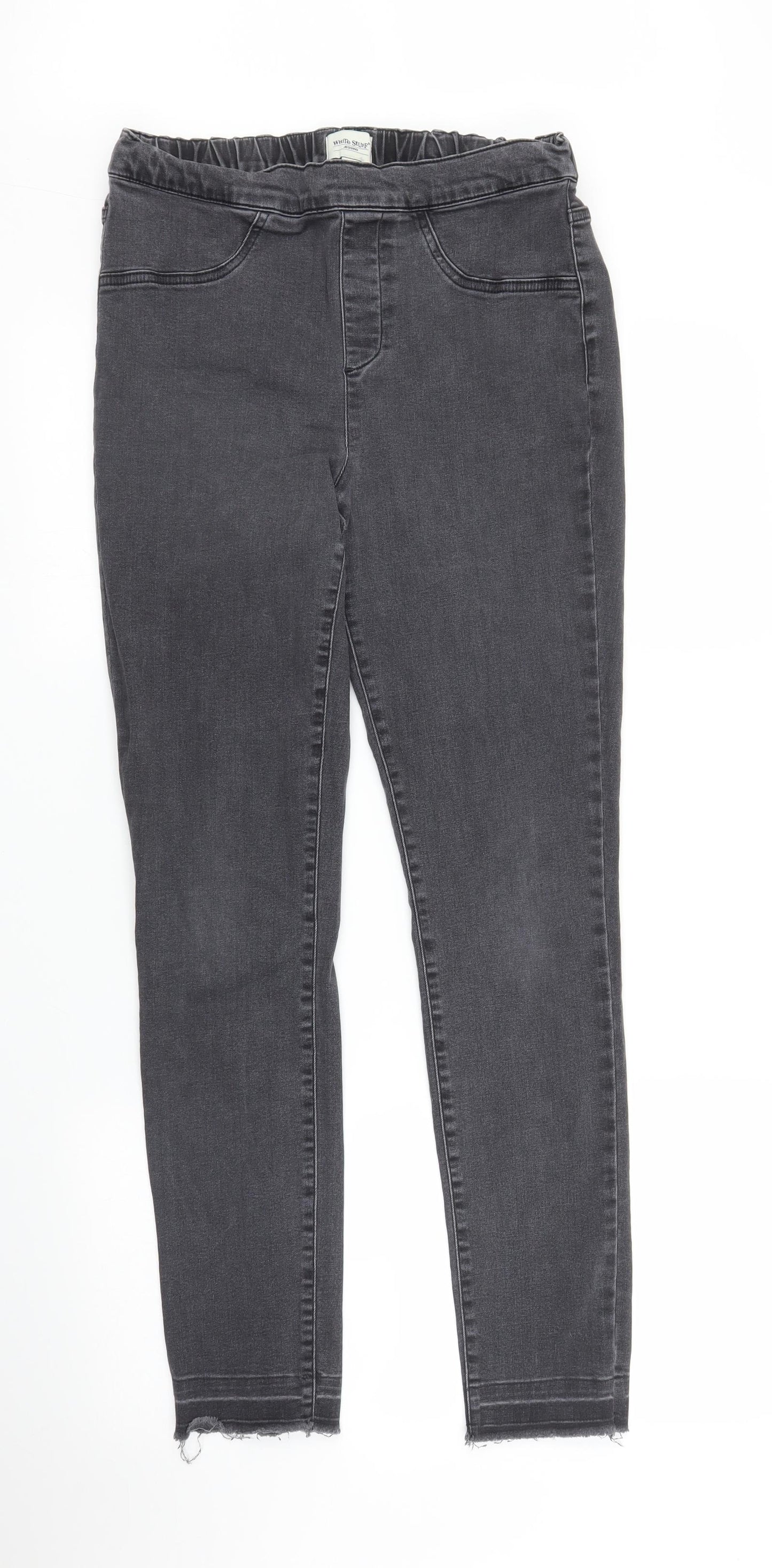 White Stuff Womens Grey  Denim Jegging Jeans Size 14 L28 in