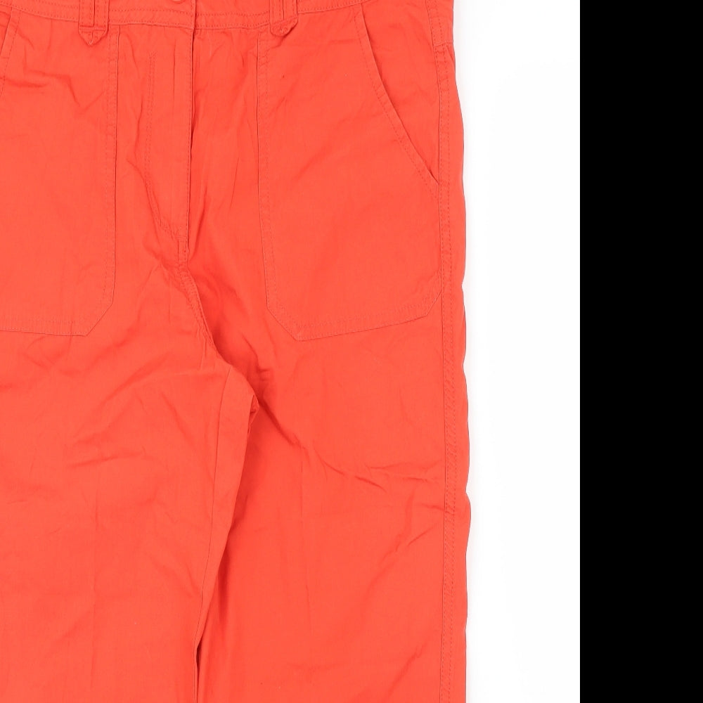 TU Womens Red   Capri Trousers Size 12 L20 in