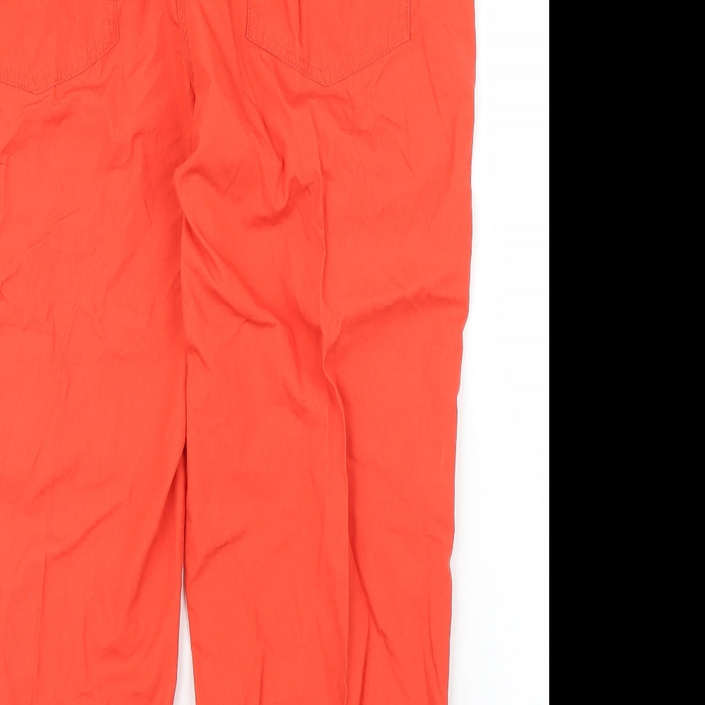 TU Womens Red   Capri Trousers Size 12 L20 in